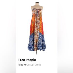 FREE PEOPLE Golden Dreams Strapless
Maxi Dress Size M